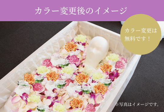 カラー変更後のイメージ カラー変更は無料です！